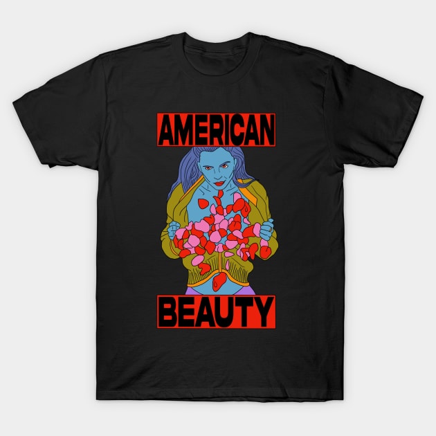 "American Beauty" Angela Rose Daydream T-Shirt by motelgemini